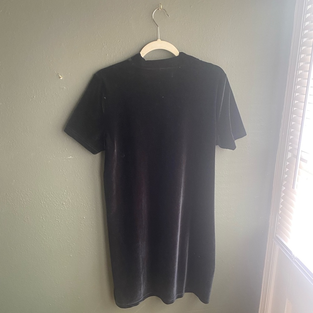 Velvet, mock turtle neck dress!